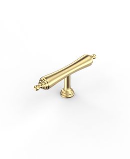 Heirloom - 80mm Brushed Brass Handle (Premium Solid Brass Construction)