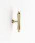 Heirloom - 80mm Brushed Brass Handle (Premium Solid Brass Construction)