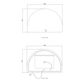 LED Moonlight Archie 800(H)x1200(W) Frameless Mirror