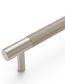 Nord - 130mm  Brushed Nickel Handle (Premium Solid Brass Construction)