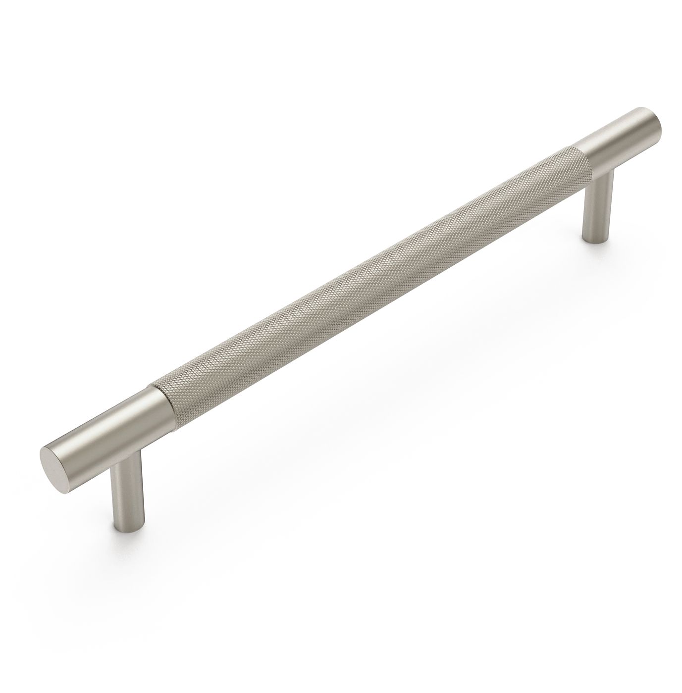 Nord - 235mm  Brushed Nickel Handle (Premium Solid Brass Construction)