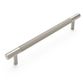 Nord - 235mm  Brushed Nickel Handle (Premium Solid Brass Construction)