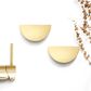 Dune - 80mm Brushed Brass Handle (Premium Solid Brass Construction)