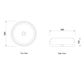 Laguna 360x360x120 Gloss White Basin