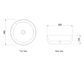 Chloe 360x360x125 Gloss White Basin