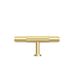 Soho - 80mm Brushed Brass Handle (Premium Solid Brass Construction)