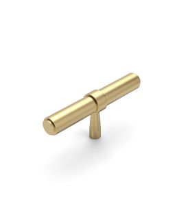 Astor - 80mm Brushed Brass Handle (Premium Solid Brass Construction)