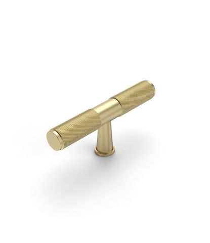 Nord - 80mm Brushed Brass Handle (Premium Solid Brass Construction)