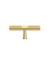 Nord - 80mm Brushed Brass Handle (Premium Solid Brass Construction)