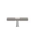 Nord - 80mm  Brushed Nickel Handle (Premium Solid Brass Construction)