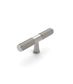 Nord - 80mm  Brushed Nickel Handle (Premium Solid Brass Construction)