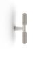 Nord - 80mm  Brushed Nickel Handle (Premium Solid Brass Construction)