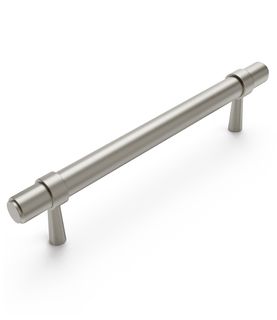 Astor - 168mm  Brushed Nickel Handle (Premium Solid Brass Construction)
