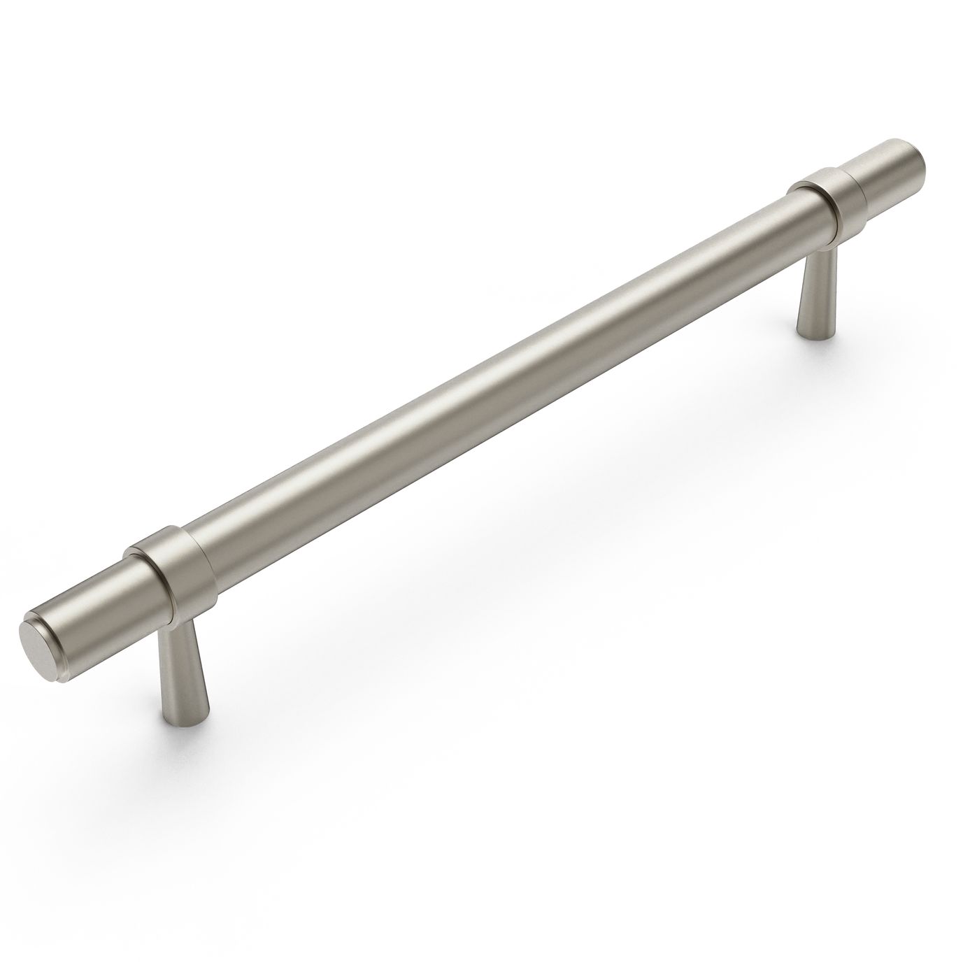 Astor - 210mm  Brushed Nickel Handle (Premium Solid Brass Construction)
