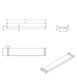 Oskar Argent Gold Metal & Glass Shelf