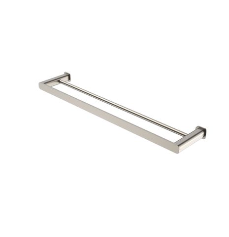 Oskar 600mm Brushed Nickel Double Towel Rail