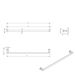 Oskar 750mm Argent Gold Single Towel Rail