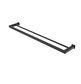 Oskar 750mm Matte Black Double Towel Rail