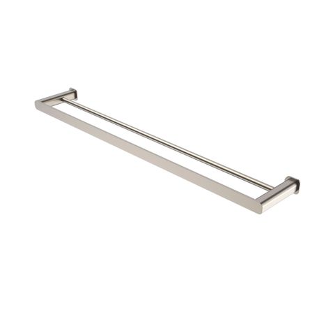 Oskar 750mm Brushed Nickel Double Towel Rail