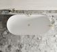 Attica Bondi 1500 Matte White Bath with Overflow