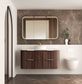 Havana 1200mm Sable Walnut Fluted Wall Hung Fluted Curve Vanity