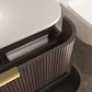 Havana 1500mm Sable Walnut Fluted Wall Hung Fluted Curve Vanity