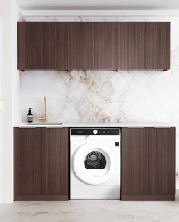 Laundry Kit 1960B Havana Sable Walnut with Matte White Top
