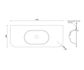 Chloe 1200x500 Silk Matte White Top with Basin