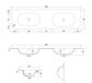 Chloe 1800x500 Silk Matte White Top with Basin