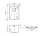 Axon Sink 33S 330x450x220 Gun Metal