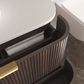 Havana 1800mm Sable Walnut Fluted Wall Hung Fluted Curve Vanity