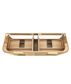 Havana Fluted 1500mm Woodland Oak Wall Hung Curve Vanity