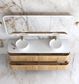 Havana Fluted 1800mm Woodland Oak Wall Hung Curve Vanity