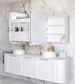 LED Newport 1800(W)x750(H) Matte White Shaving Cabinet - Premium Edition