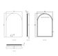 LED Archie 1200(H)x800(W) Frameless Mirror