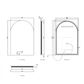 LED Archie 1200(H)x800(W) Frameless Tuffi Mirror