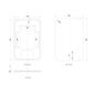 LED Newport 900(H)x600(W) Frameless Back Lit Tuffi Mirror - Install Horizontal or Vertical
