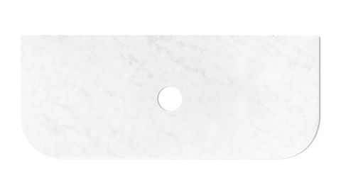 Havana 1200x500x20 Solid Surface Cloudy Carrara Top