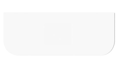 Havana 1200x500x20 Pure White Top No Hole