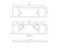 Havana 1800x500x20 Pure White Top