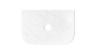 Havana 750x500x20 Solid Surface Cloudy Carrara Top