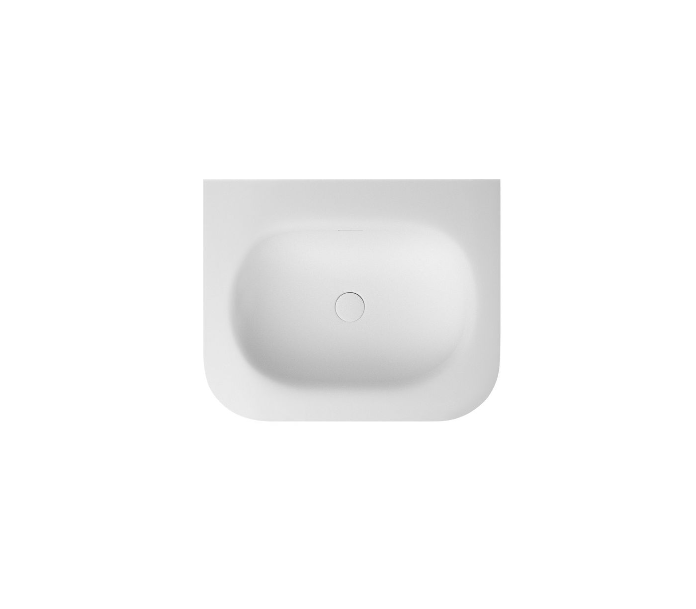 Chloe 600x500 Silk Matte White Top with Basin