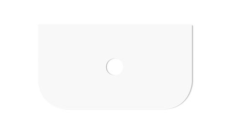 Havana 900x500x20 Pure White Top