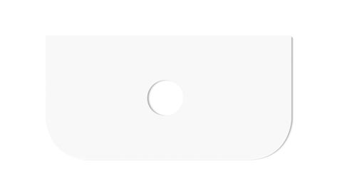 Havana 900x500x20 Pure White Top