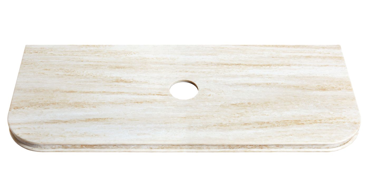 Bondi English Edge 1200x460x50 Sand Dune Top