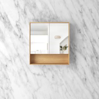 Byron 750x800 Woodland Oak Shaving Cabinet