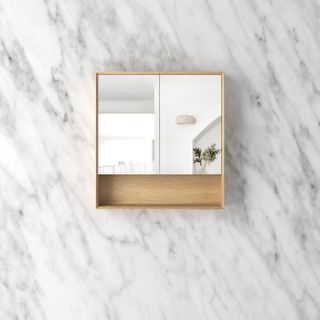 Byron 750x800 Woodland Oak Shaving Cabinet