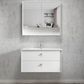 Boston 900mm Satin White Wall Hung Vanity