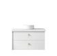 Boston 900mm Satin White Wall Hung Vanity