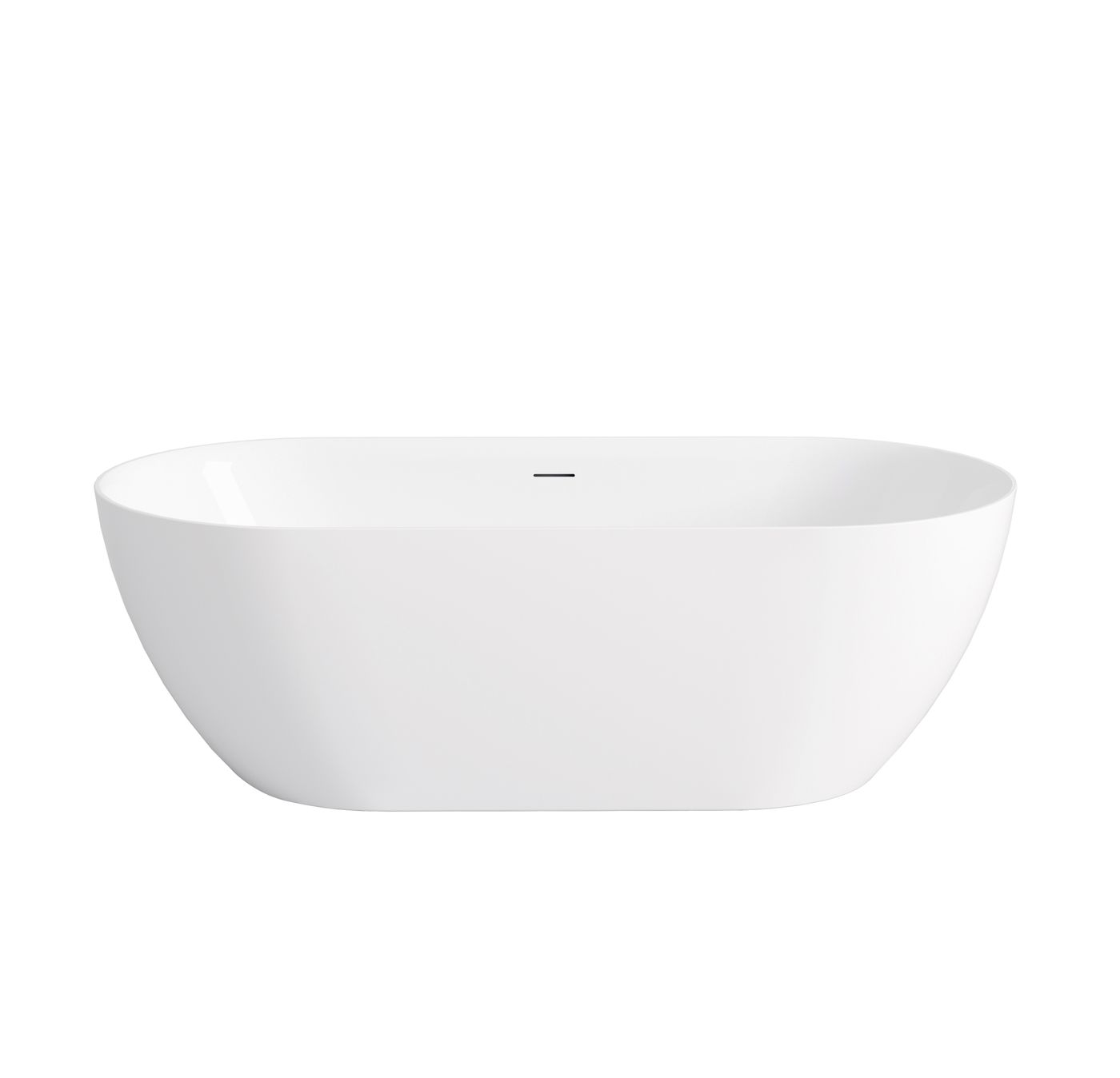 Attica Manolo 1530 Gloss White Bath with Overflow